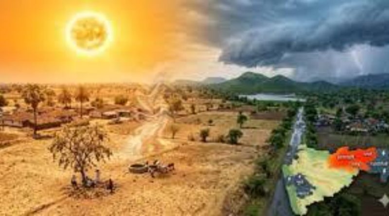 Maharashtra Weather Heatwave and Rain Alert Map
