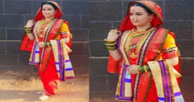 'स्वराज्यरक्षक संभाजी' मालिकेतील महाराणी येसूबाईंच्या भूमिकेतील अभिनेत्री प्राजक्ता गायकवाडचा पारंपारिक लूक.