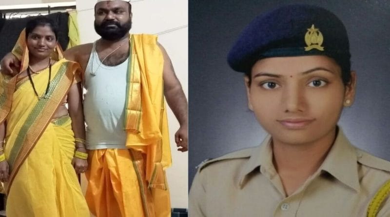 जळगाव भोंदूगिरी प्रकरणातील संशयित आरोपी आणि पोलीस पत्नीचा फोटो.