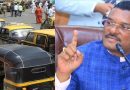 परिवहन मंत्री प्रताप सरनाईक आणि मुंबईतील रिक्षा-टॅक्सी; मराठी भाषा सक्तीच्या बातमीचा फोटो.