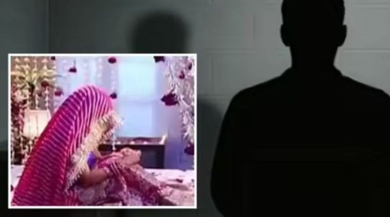 कौटुंबिक अत्याचार आणि पीडित महिला दर्शवणारे प्रतिकात्मक चित्र.