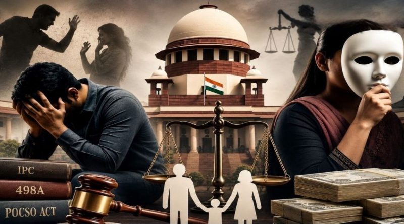 Supreme Court observation on misuse of POCSO Act and IPC 498A law in India
