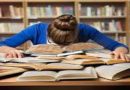 Representative image of a stressed student studying hard for competitive exams amid paper leak scams