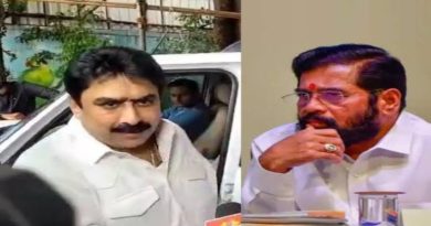 "पत्रकार धमकी प्रकरणावरून चर्चेत असलेले संजय दिना पाटील आणि शिवसेना मुख्य नेते एकनाथ शिंदे"