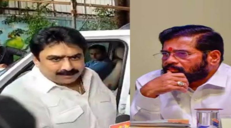 "पत्रकार धमकी प्रकरणावरून चर्चेत असलेले संजय दिना पाटील आणि शिवसेना मुख्य नेते एकनाथ शिंदे"