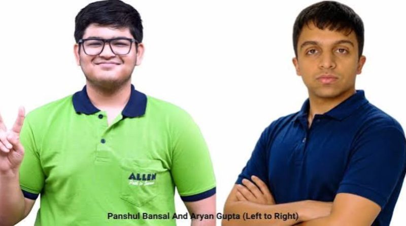 NEET UG परीक्षेतील अव्वल विद्यार्थी पांशुल बन्सल आणि आर्यन गुप्ता